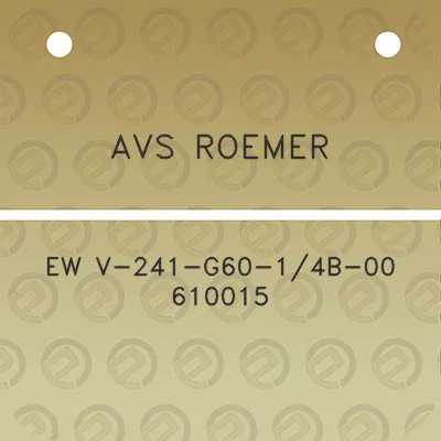 avs-roemer-ew-v-241-g60-14b-00-610015