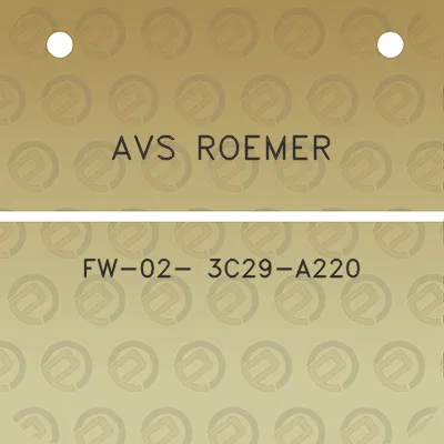 avs-roemer-fw-02-3c29-a220