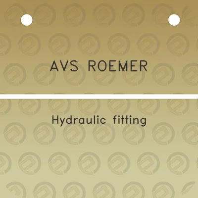 avs-roemer-hydraulic-fitting