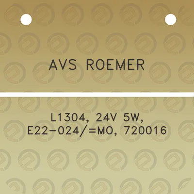 avs-roemer-l1304-24v-5w-e22-024mo-720016