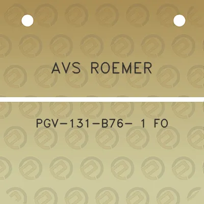 avs-roemer-pgv-131-b76-1-fo