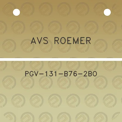 avs-roemer-pgv-131-b76-2bo