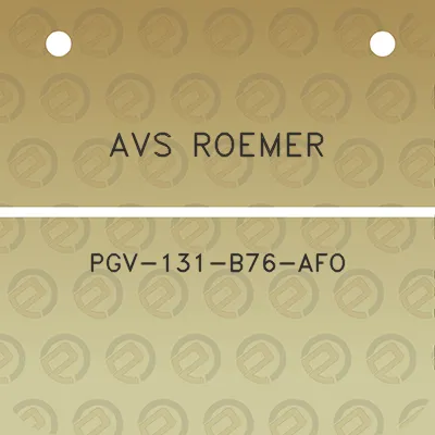 avs-roemer-pgv-131-b76-afo