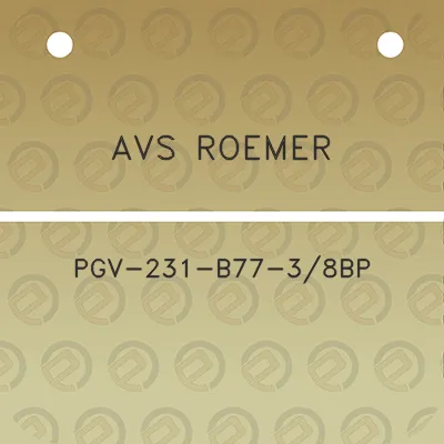 avs-roemer-pgv-231-b77-38bp