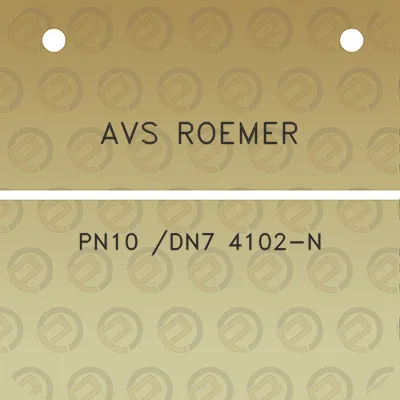 avs-roemer-pn10-dn7-4102-n