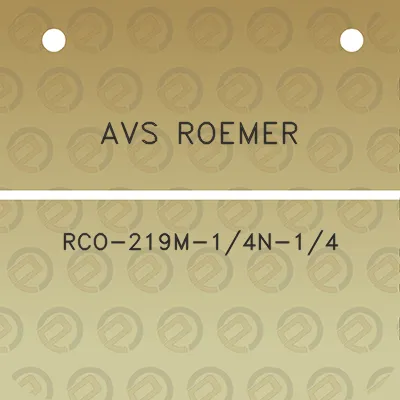 avs-roemer-rco-219m-14n-14