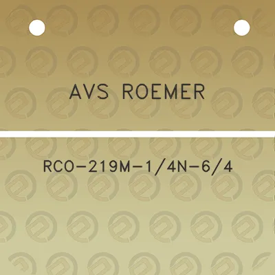 avs-roemer-rco-219m-14n-64