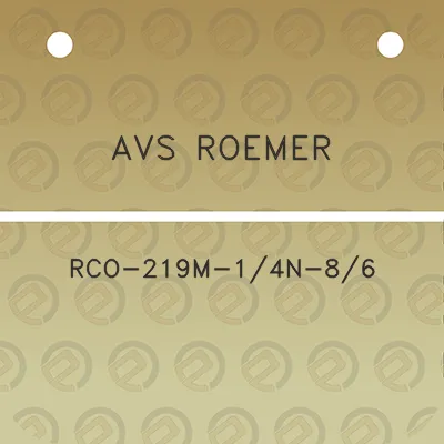 avs-roemer-rco-219m-14n-86