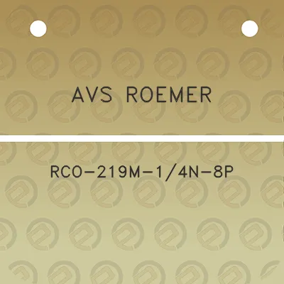 avs-roemer-rco-219m-14n-8p