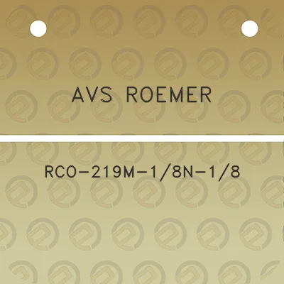 avs-roemer-rco-219m-18n-18