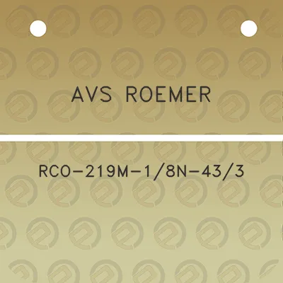 avs-roemer-rco-219m-18n-433