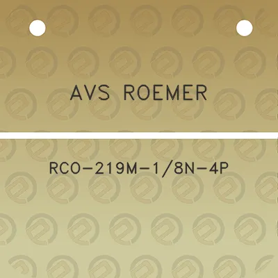 avs-roemer-rco-219m-18n-4p