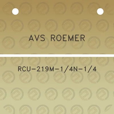 avs-roemer-rcu-219m-14n-14