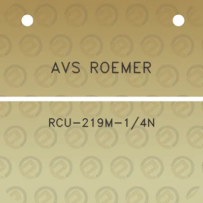 avs-roemer-rcu-219m-14n