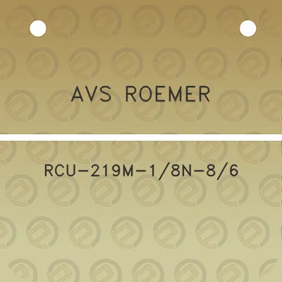 avs-roemer-rcu-219m-18n-86