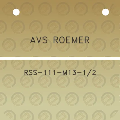 avs-roemer-rss-111-m13-12