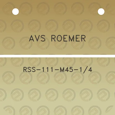 avs-roemer-rss-111-m45-14