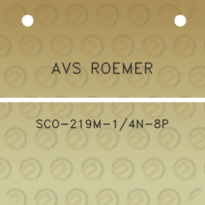 avs-roemer-sco-219m-14n-8p