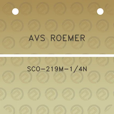 avs-roemer-sco-219m-14n