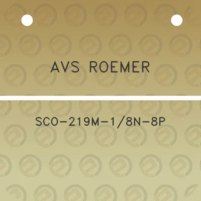 avs-roemer-sco-219m-18n-8p