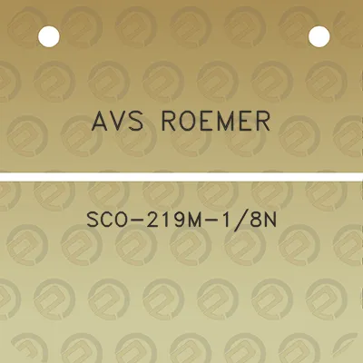 avs-roemer-sco-219m-18n