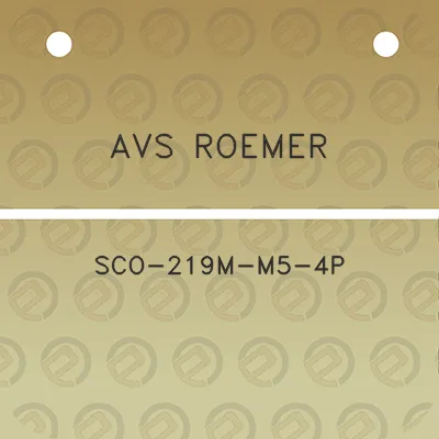 avs-roemer-sco-219m-m5-4p