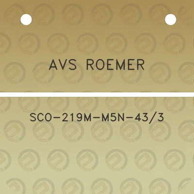 avs-roemer-sco-219m-m5n-433