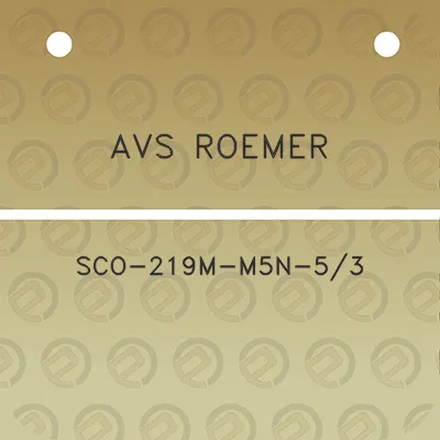 avs-roemer-sco-219m-m5n-53