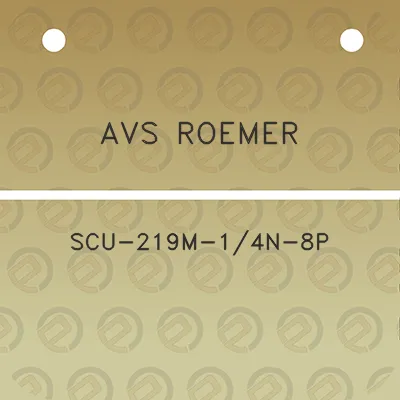 avs-roemer-scu-219m-14n-8p