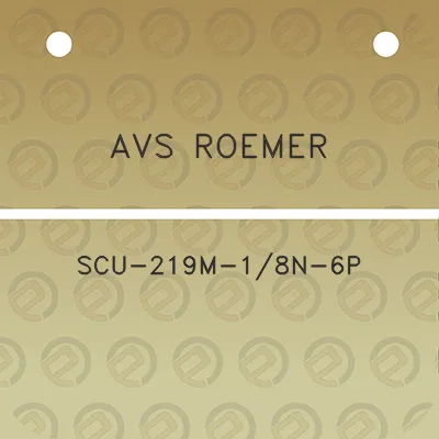 avs-roemer-scu-219m-18n-6p