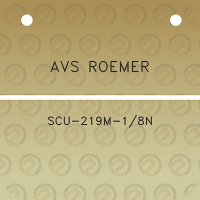 avs-roemer-scu-219m-18n