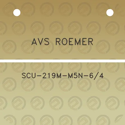 avs-roemer-scu-219m-m5n-64