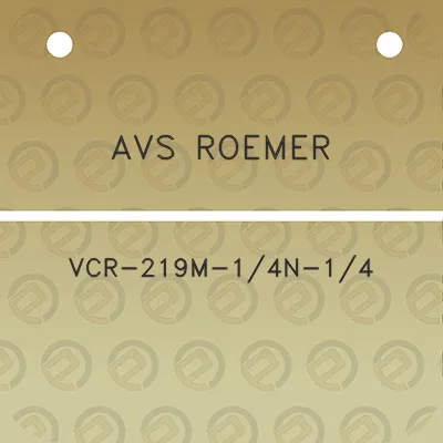 avs-roemer-vcr-219m-14n-14