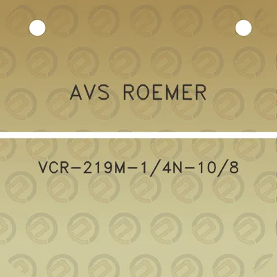 avs-roemer-vcr-219m-14n-108