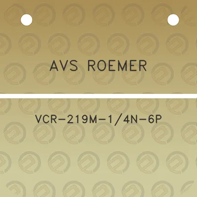 avs-roemer-vcr-219m-14n-6p