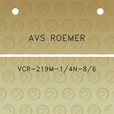 avs-roemer-vcr-219m-14n-86