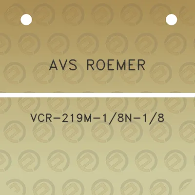 avs-roemer-vcr-219m-18n-18