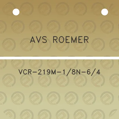 avs-roemer-vcr-219m-18n-64