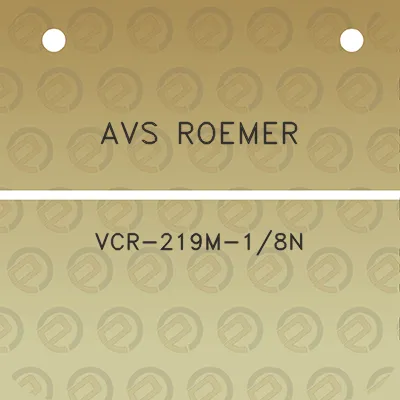 avs-roemer-vcr-219m-18n