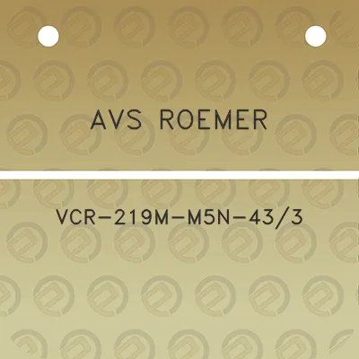 avs-roemer-vcr-219m-m5n-433