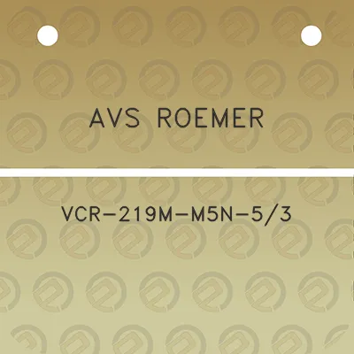 avs-roemer-vcr-219m-m5n-53