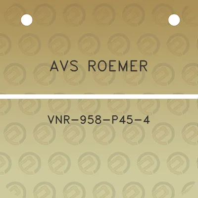 avs-roemer-vnr-958-p45-4