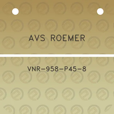 avs-roemer-vnr-958-p45-8