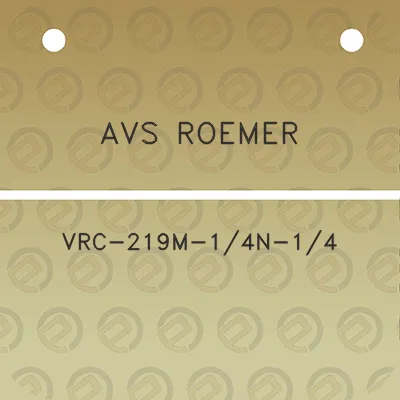 avs-roemer-vrc-219m-14n-14