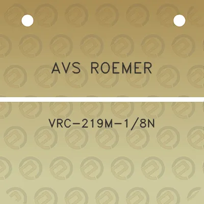 avs-roemer-vrc-219m-18n