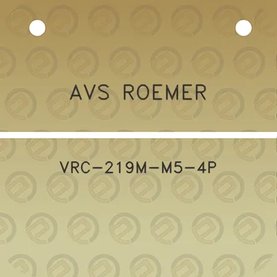 avs-roemer-vrc-219m-m5-4p