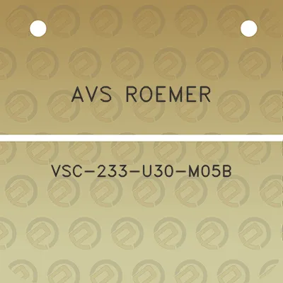 avs-roemer-vsc-233-u30-m05b