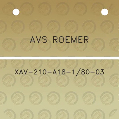 avs-roemer-xav-210-a18-180-03