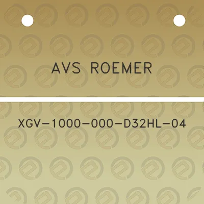 avs-roemer-xgv-1000-000-d32hl-04