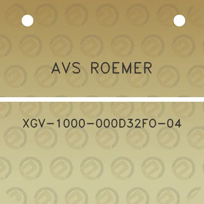 avs-roemer-xgv-1000-000d32fo-04